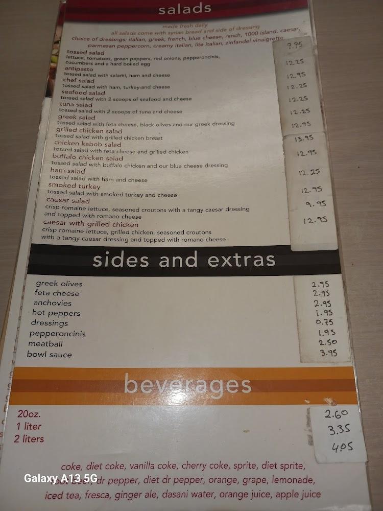 Carlos Pizza Menu image 1