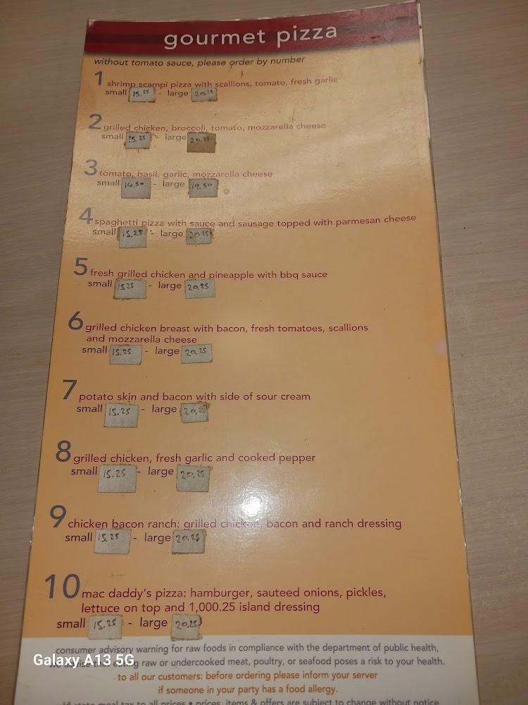 Carlos Pizza Menu image 4